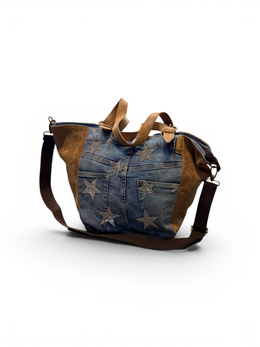 Bolso Shopping vaquero estrellas