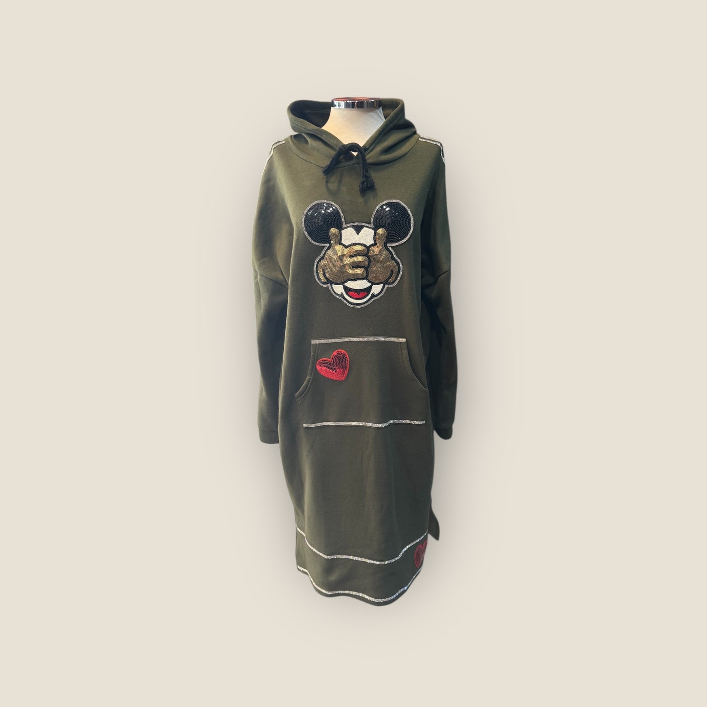 Sudadera vestido con Mickey