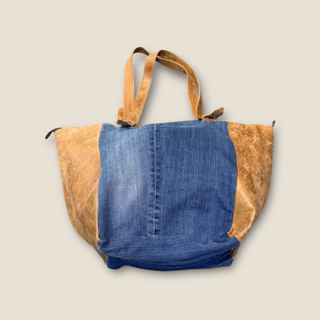 Bolso shopping vaquero con corazón