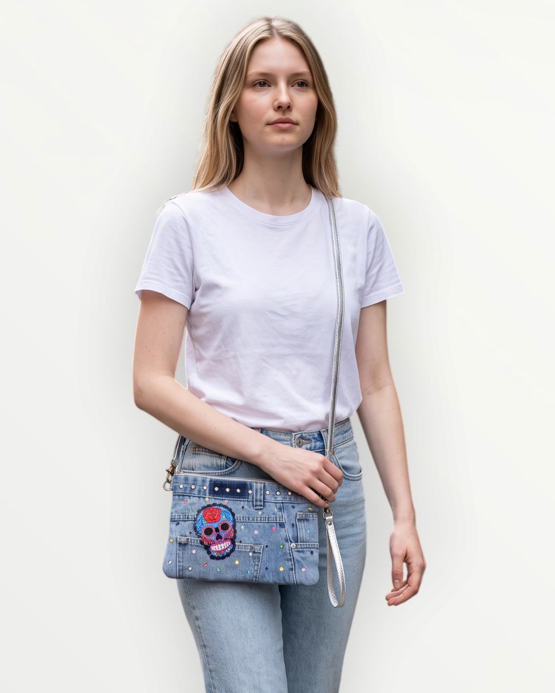 Bolso vaquero bandolera Calavera