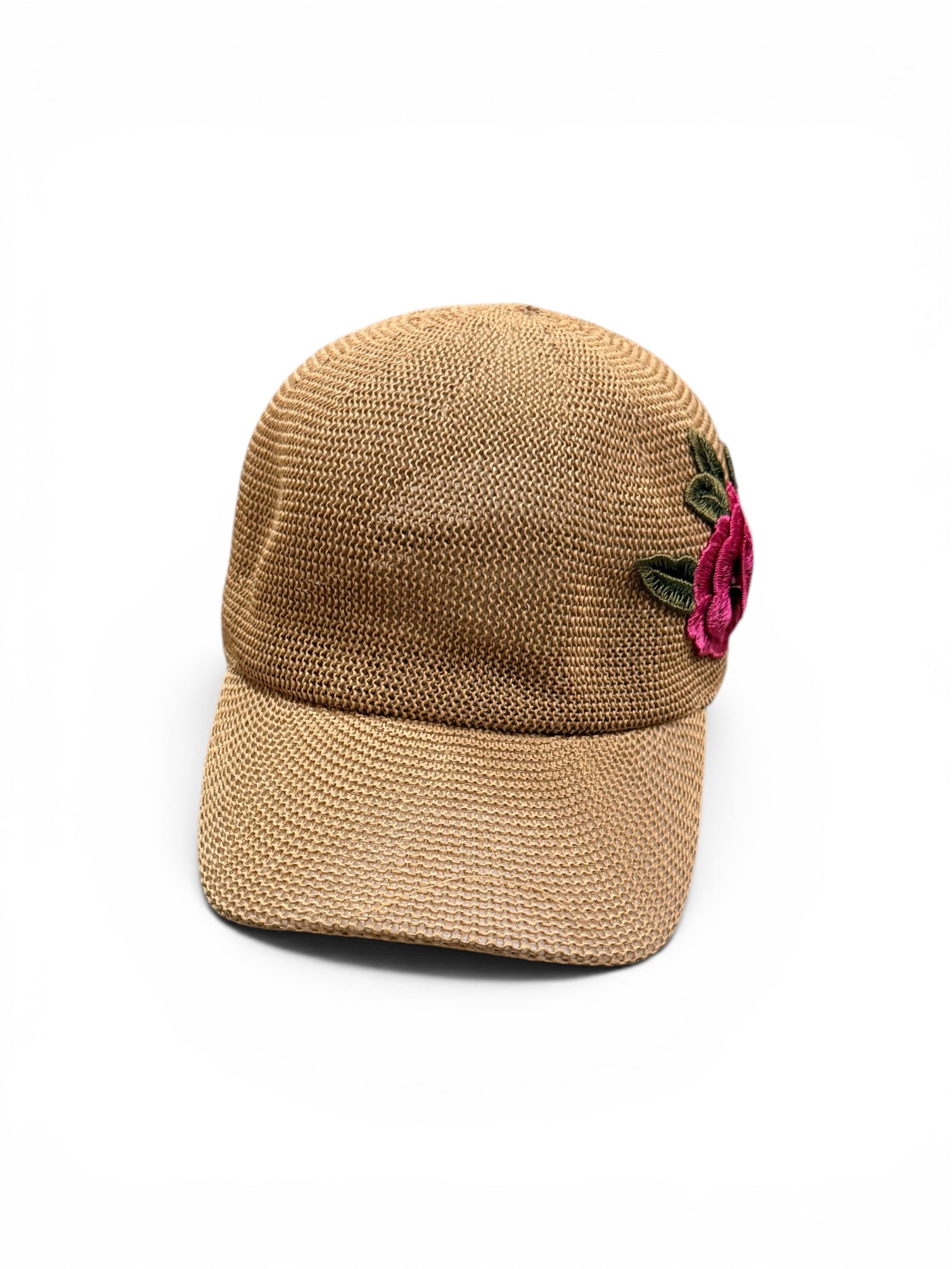 Gorra rafia flor