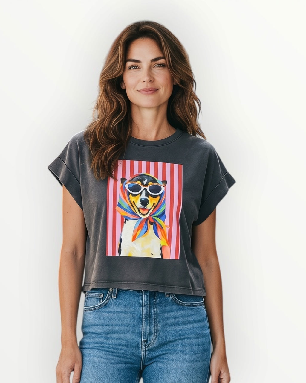 Camiseta perrito con gafas