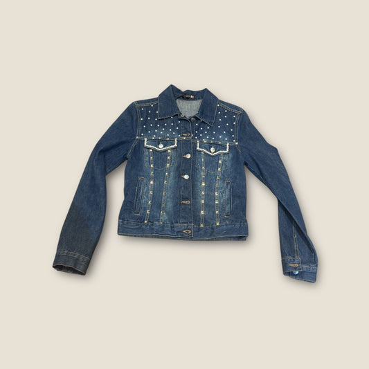 Chaqueta vaquera perlas y tachuelas