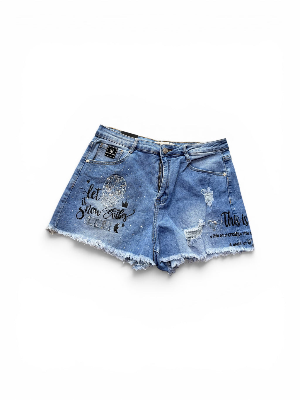 Pantalón corto calavera