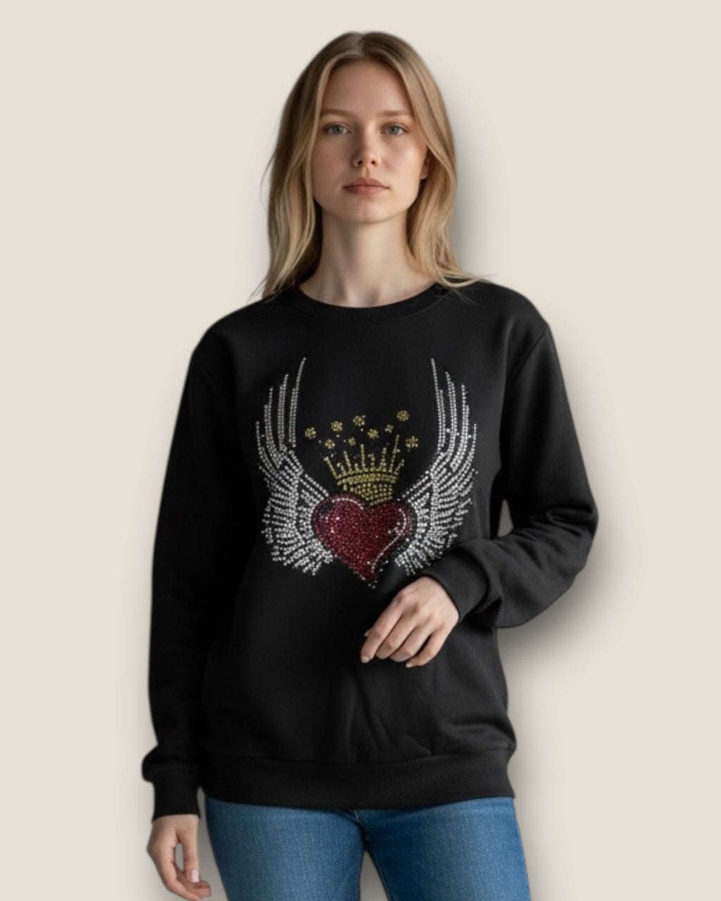 Sudadera Corazón alado