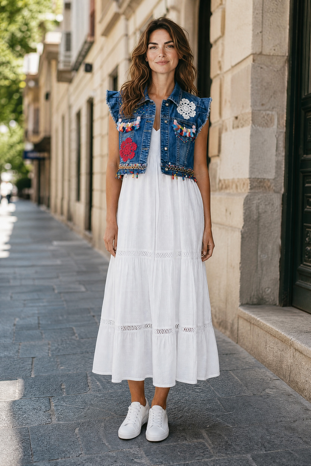 Chaleco corto boho