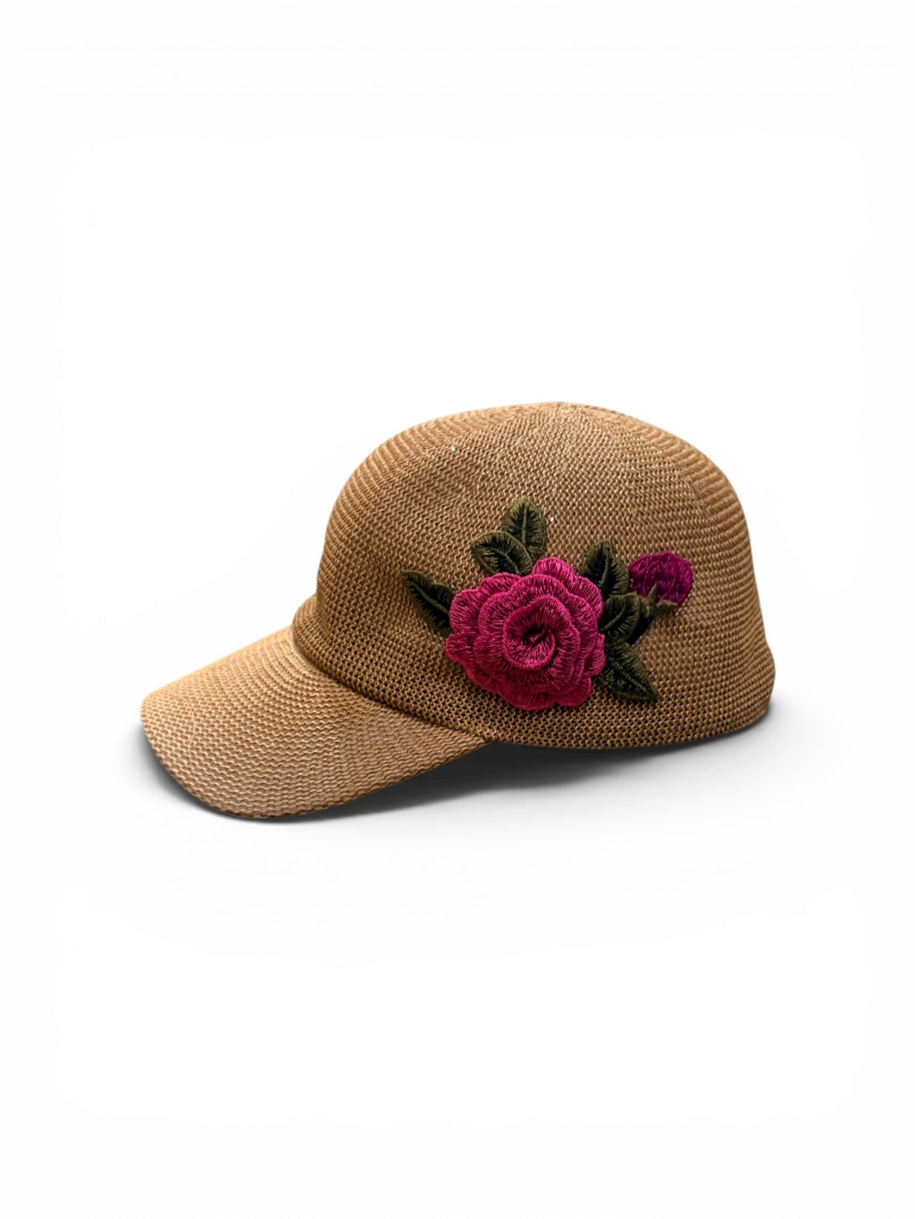 Gorra rafia flor