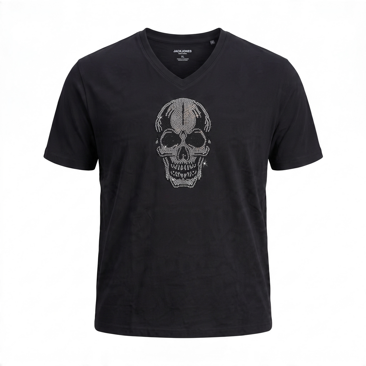 Camiseta hombre Calavera Strass