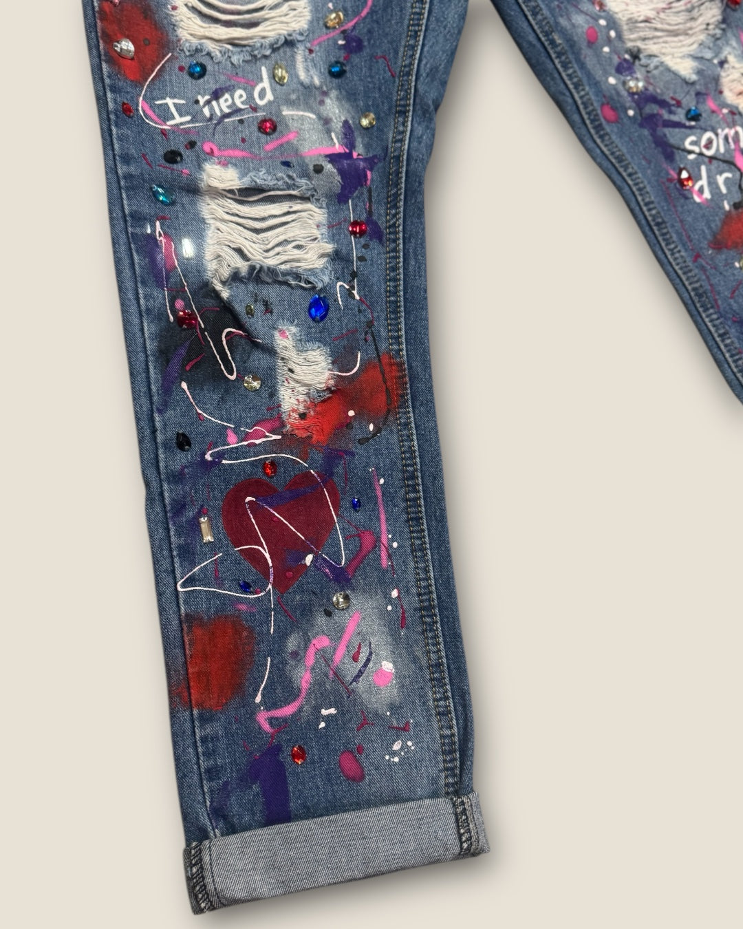 Pantalón pintado artesanalmente