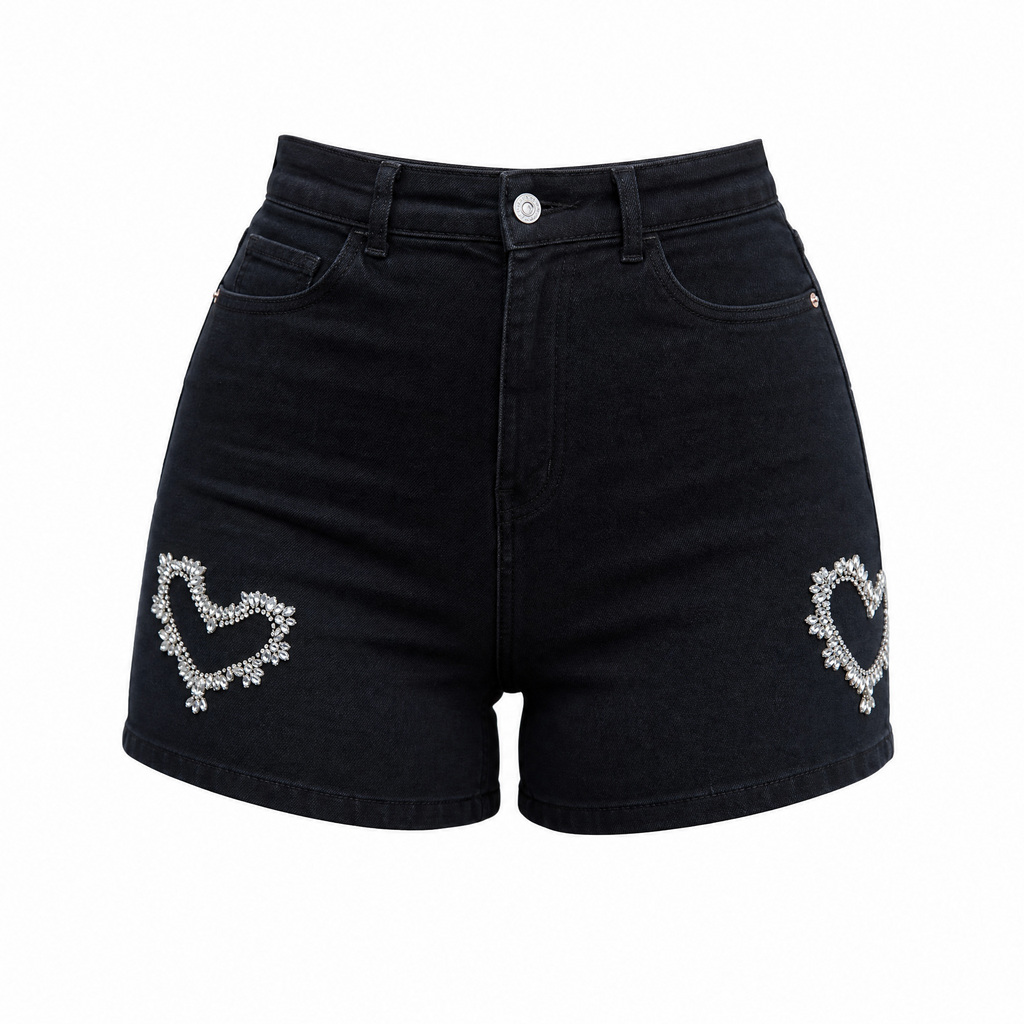 Pantalón corto corazones