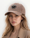Gorra cuadros con corona