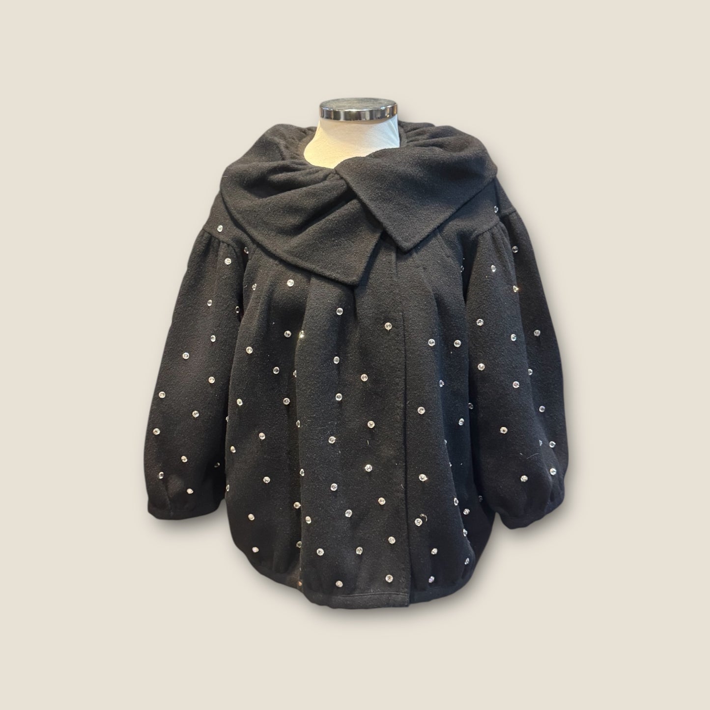 Bomber lana con strass