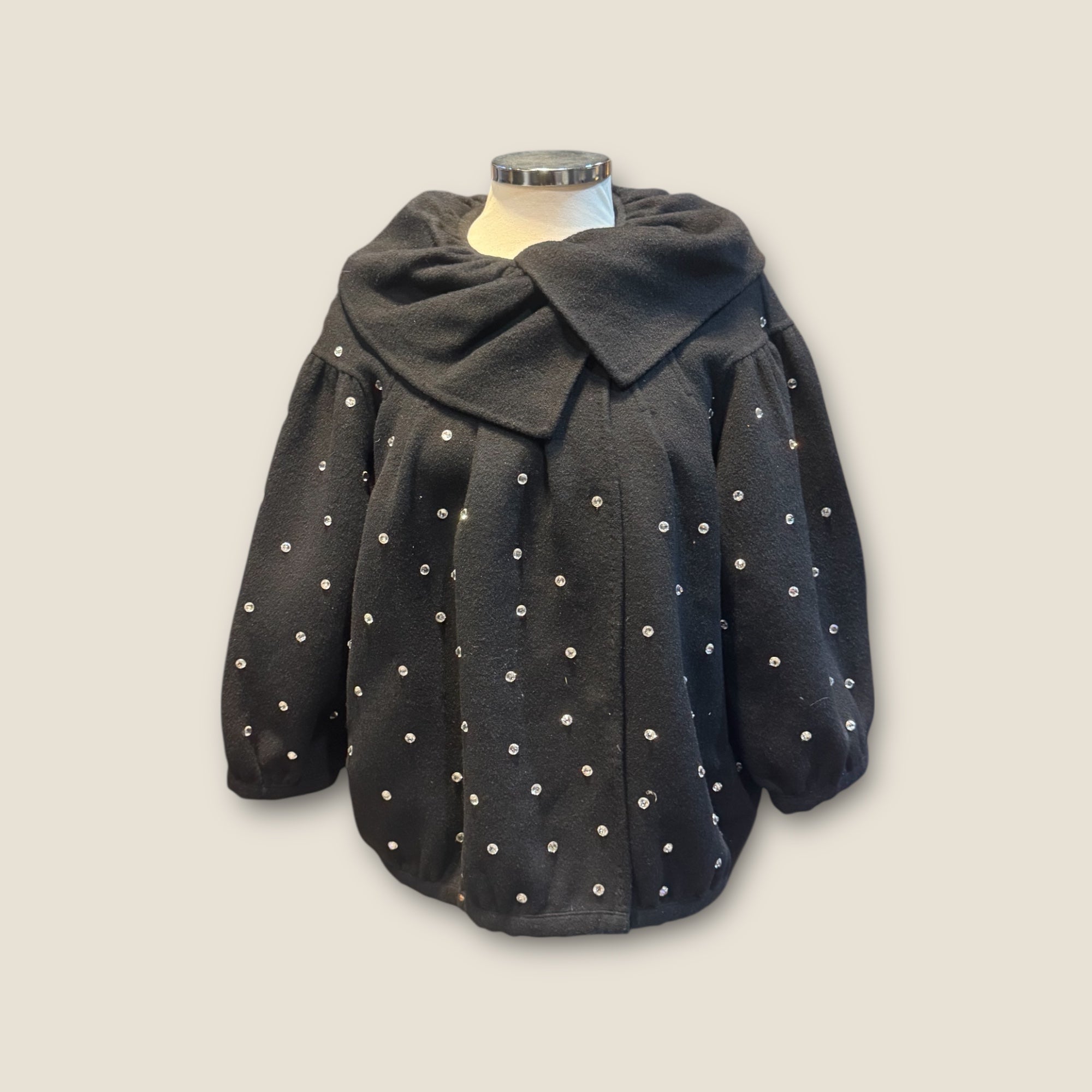 Bomber lana con strass