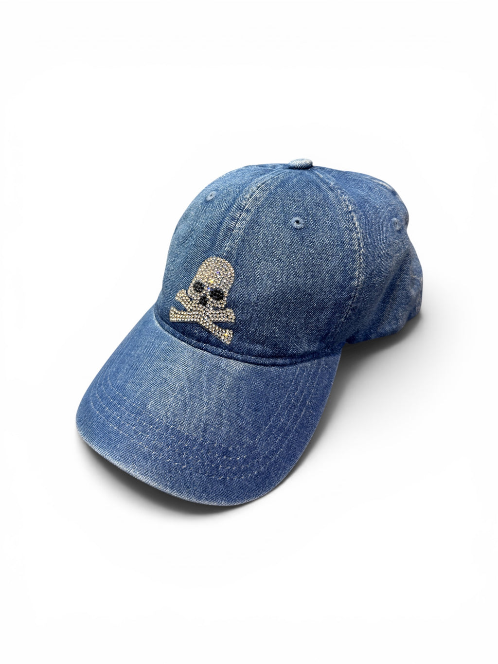 Gorra calavera strass