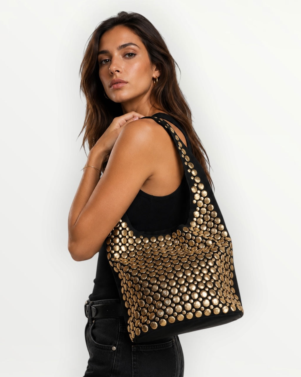 Bolso Tachuelas doradas