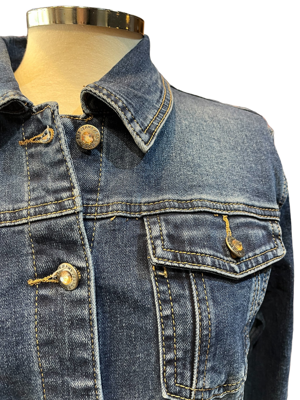 Chaqueta Vaquera Calavera Pintada artesanalmente