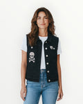Chaleco calavera Strass