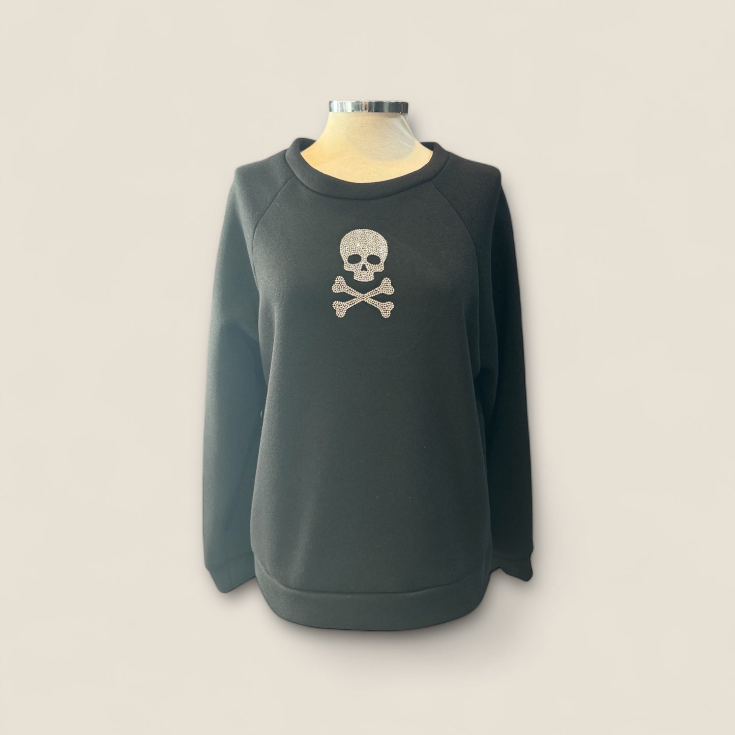 Sudadera Calavera Strass