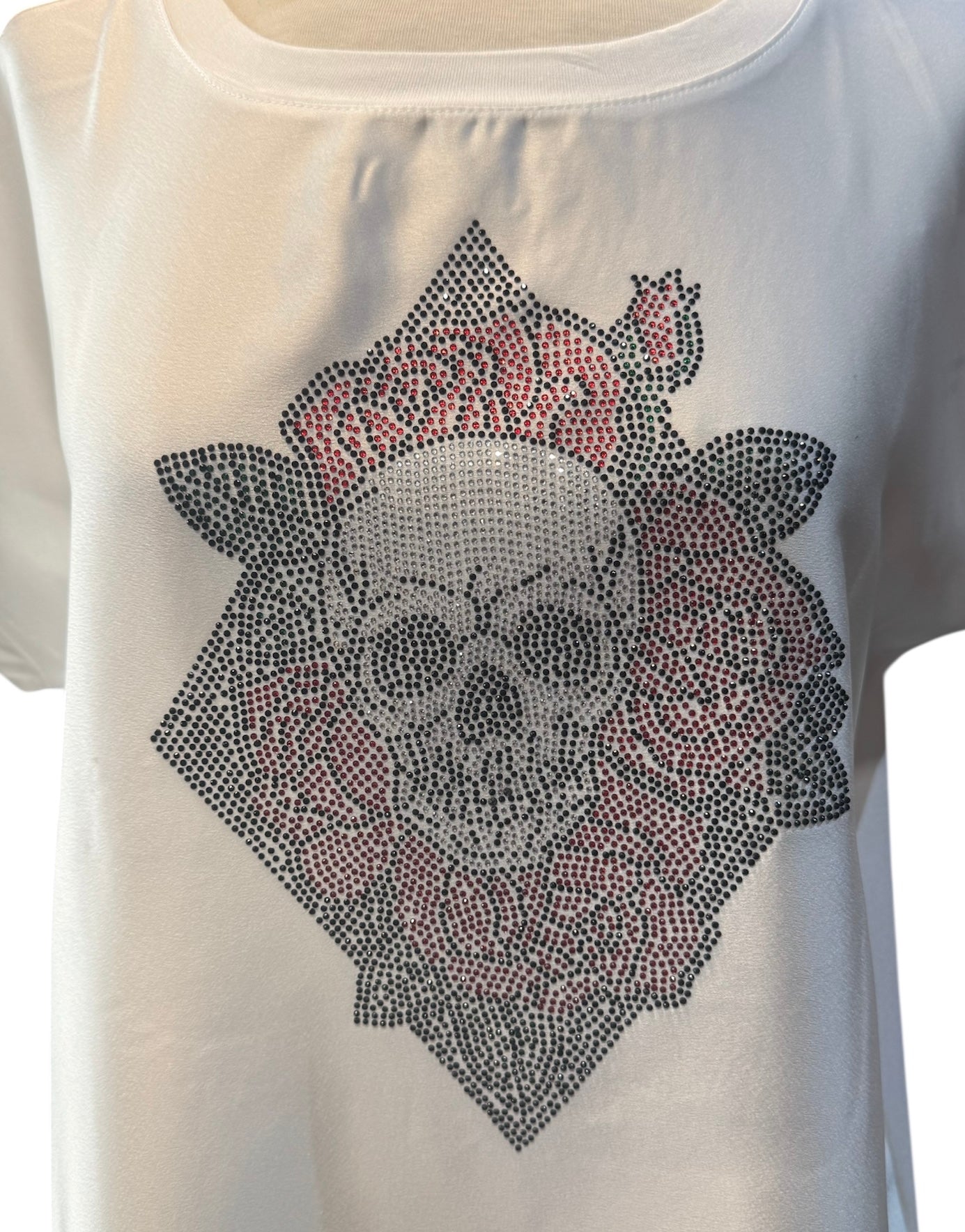 Camiseta calavera strass