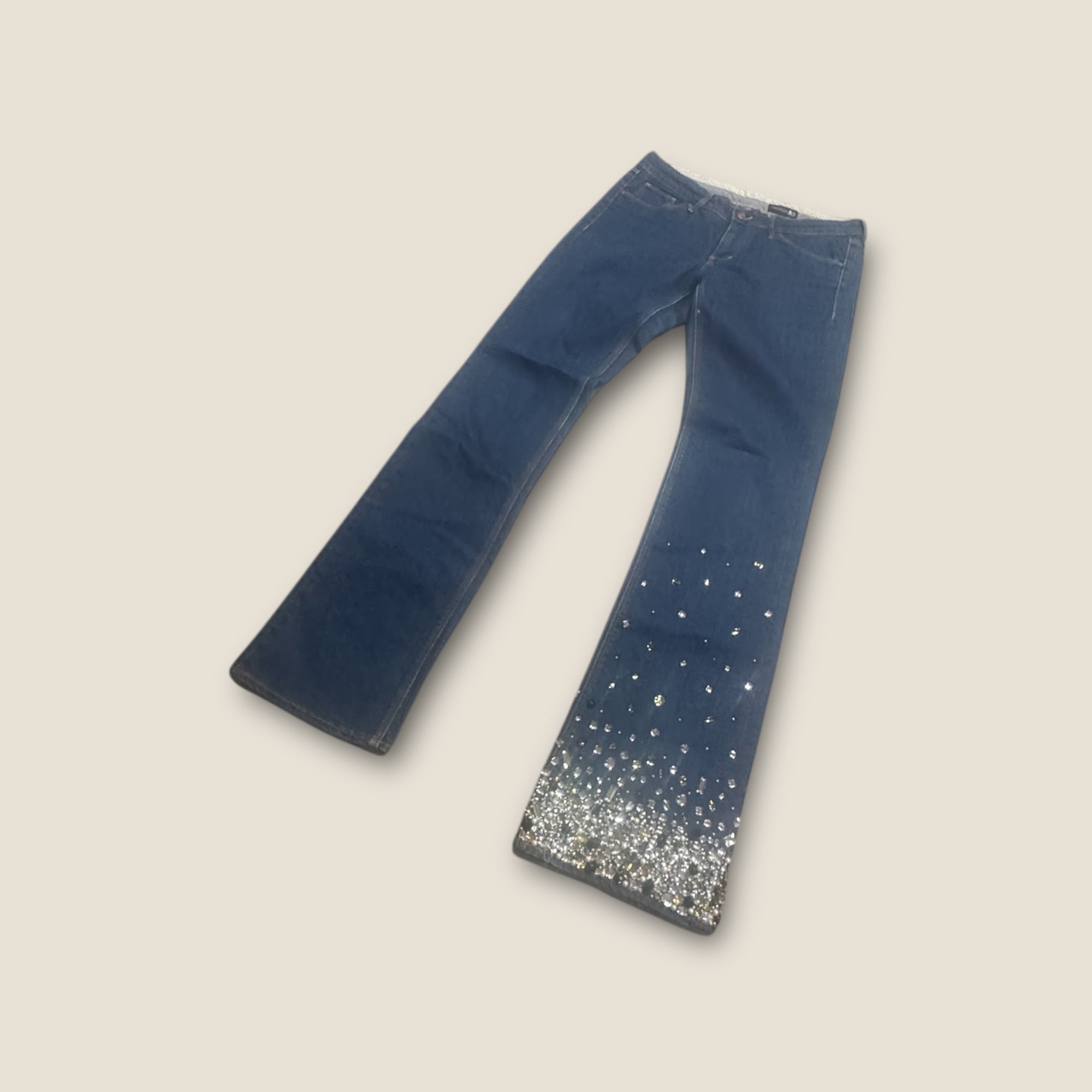 Pantalón vaquero pedrería