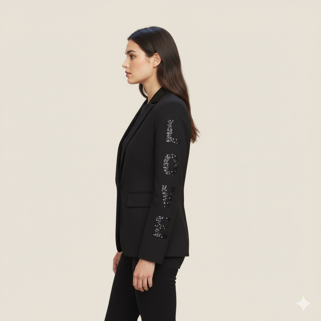 Blazer negra LOVE