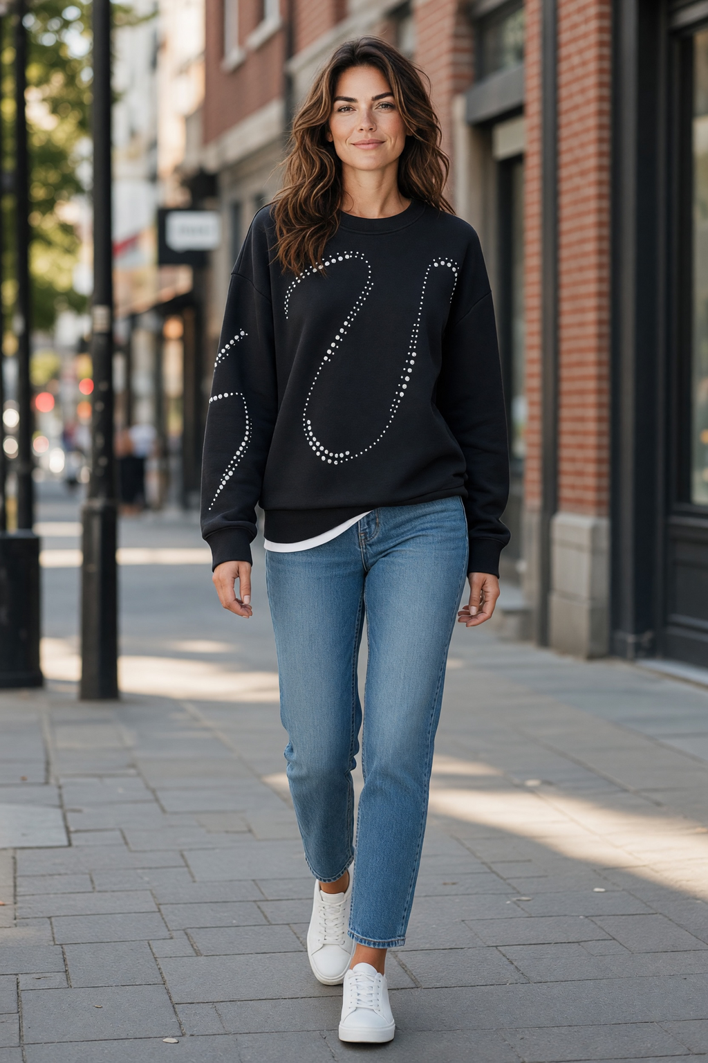 Sudadera tachuelas