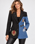 Blazer Bicolor con parches