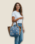 Bolso Shopping vaquero estrellas
