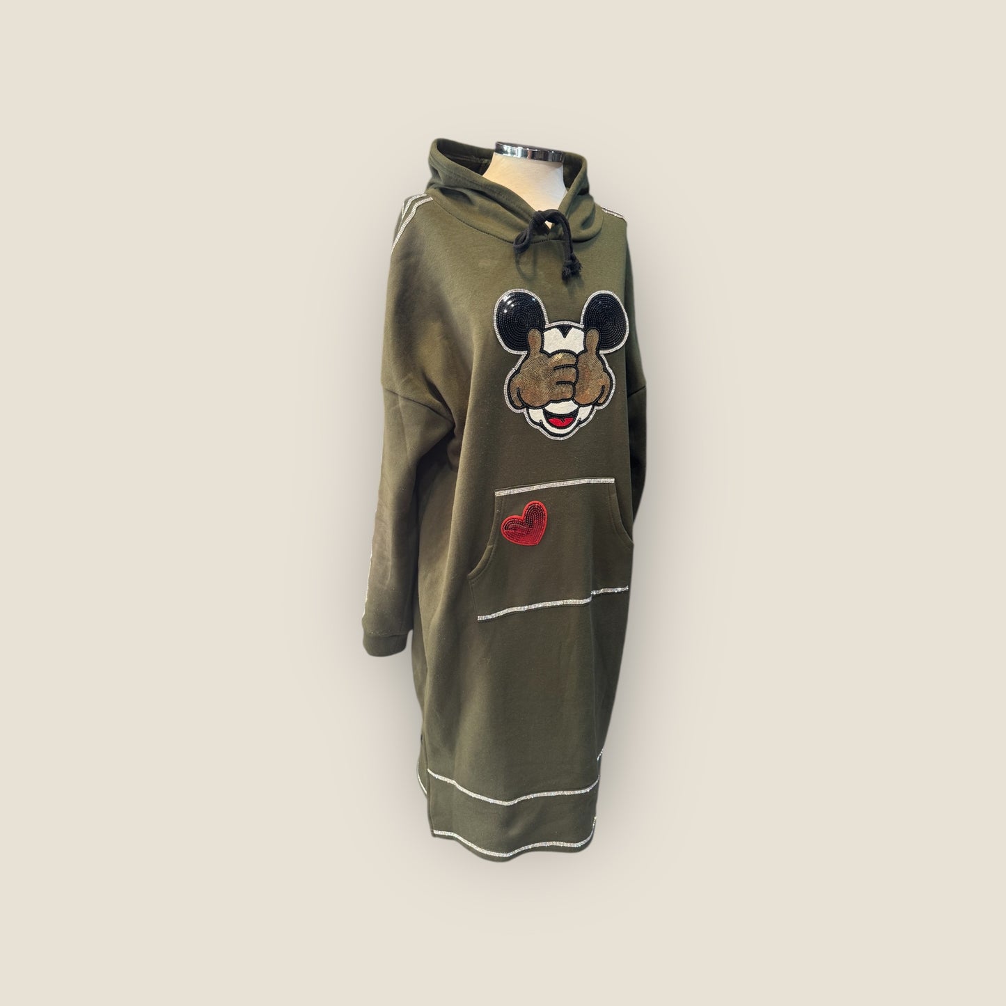 Sudadera vestido con Mickey