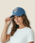 Gorra denim con calavera