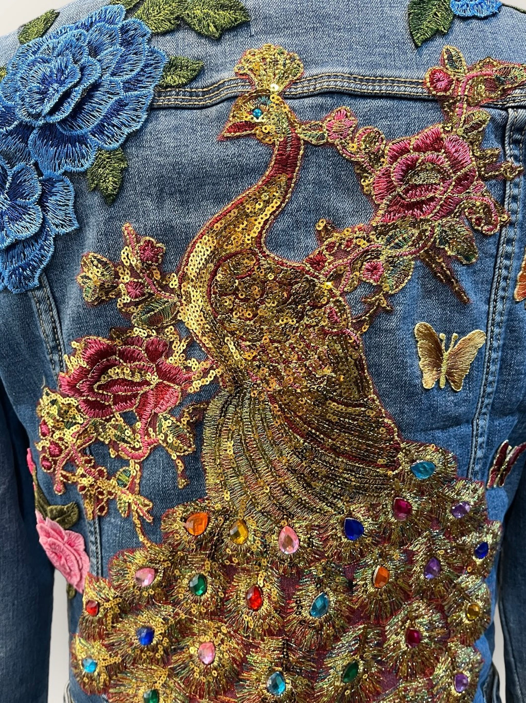 Chaqueta Vaquera Pavo Real