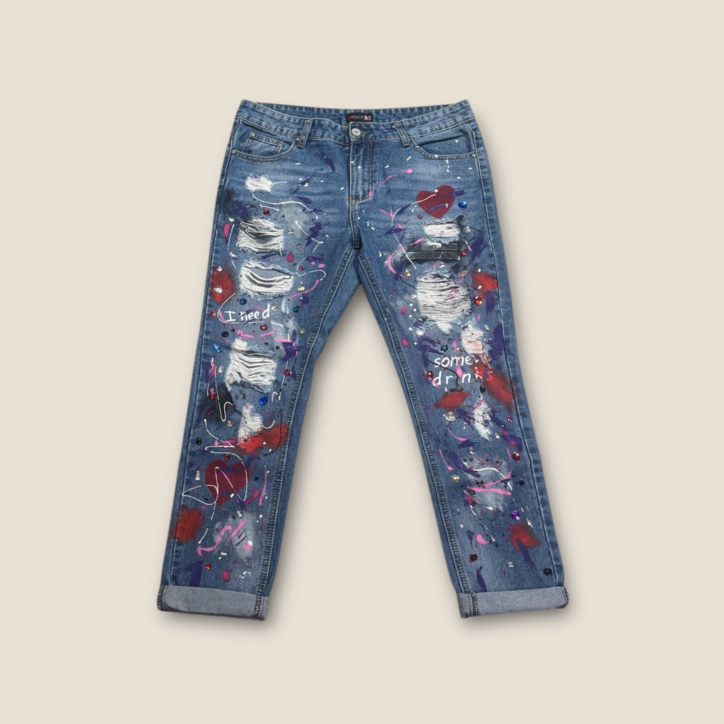 Pantalón pintado artesanalmente
