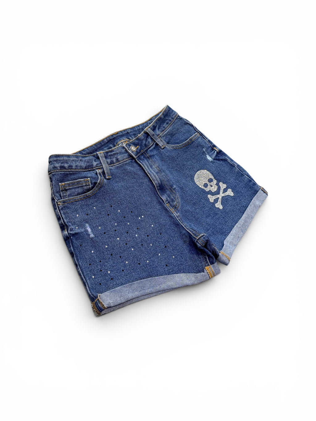 Pantalón corto calavera