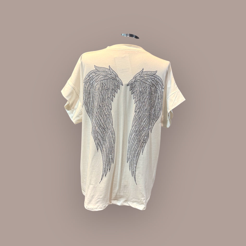 Camiseta Alas Strass