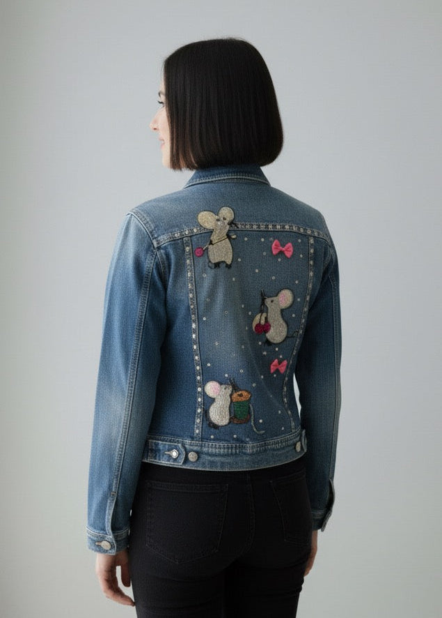 Chaqueta Vaquera Ratitas y Tachuelas