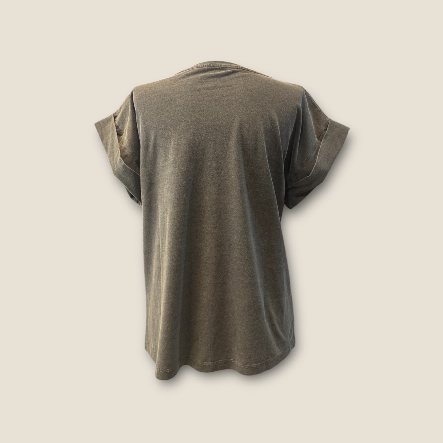 Camiseta gris lavado bull dog