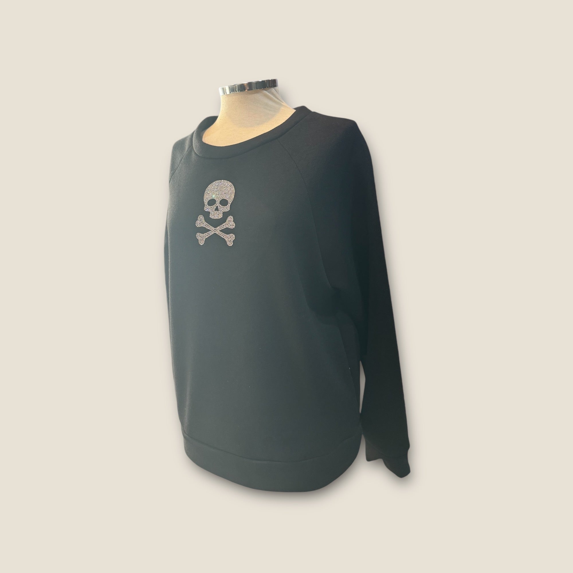 Sudadera Calavera Strass