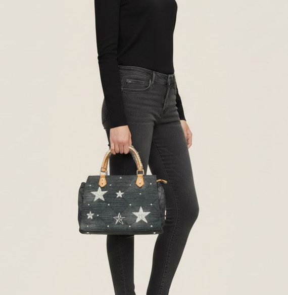 Bolso denim Estrellas