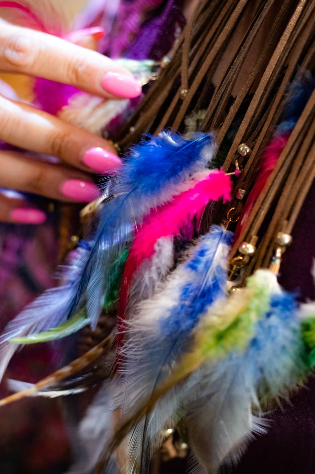 Collar plumas