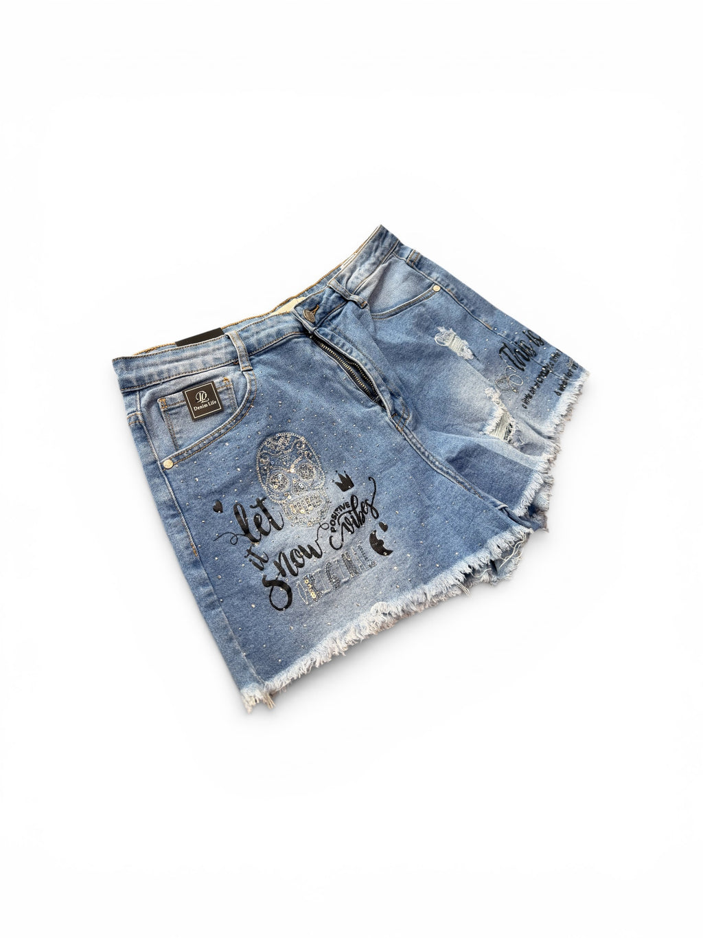 Pantalón corto calavera
