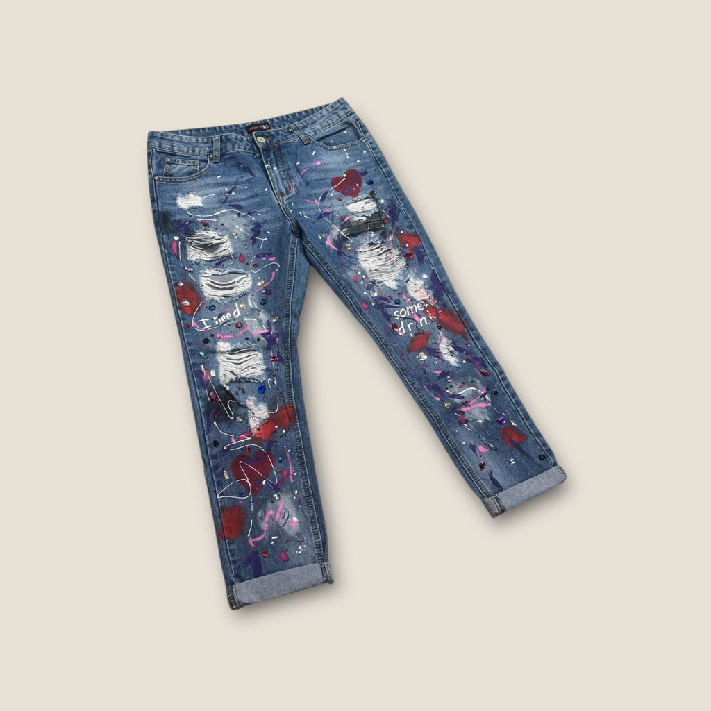 Pantalón pintado artesanalmente