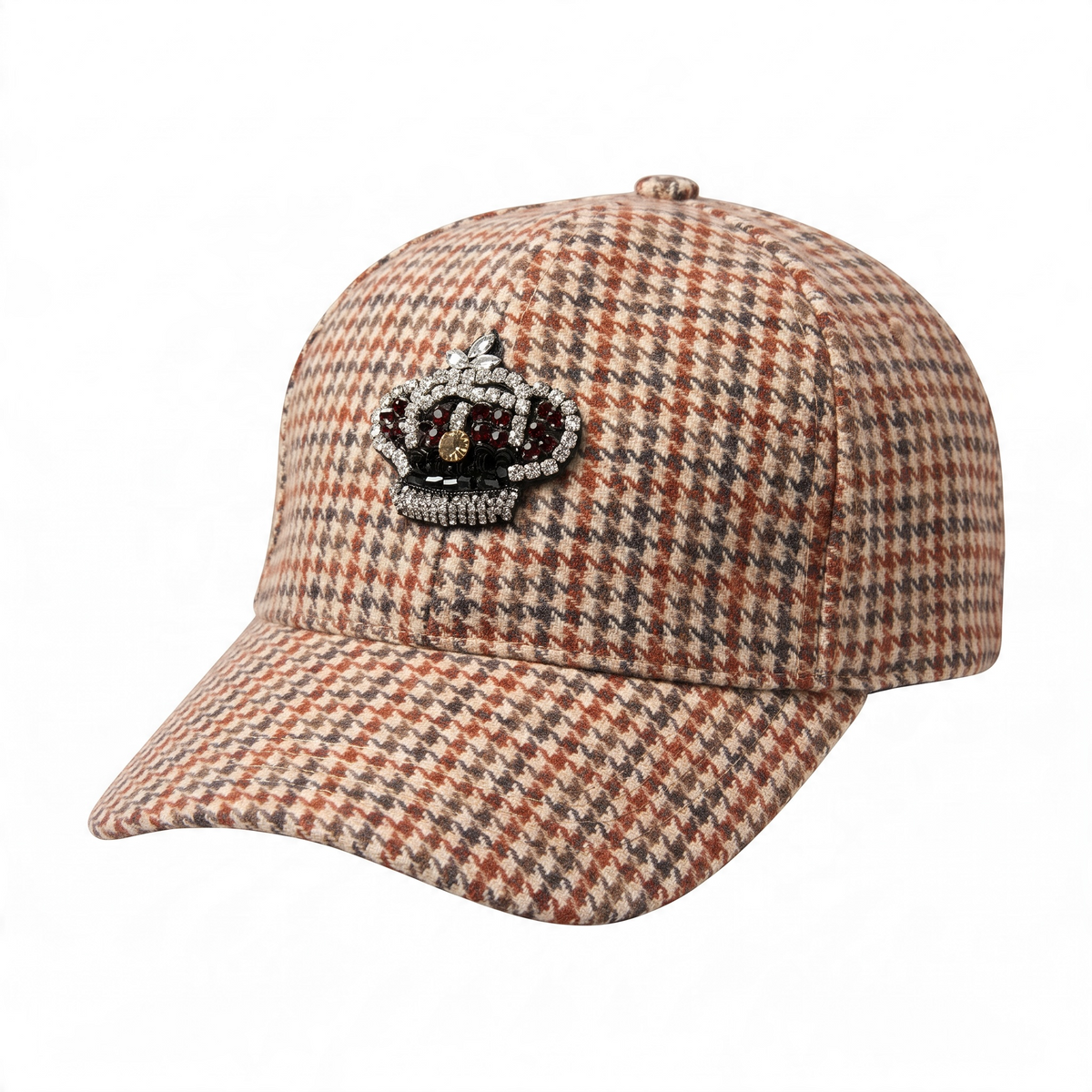 Gorra cuadros con corona