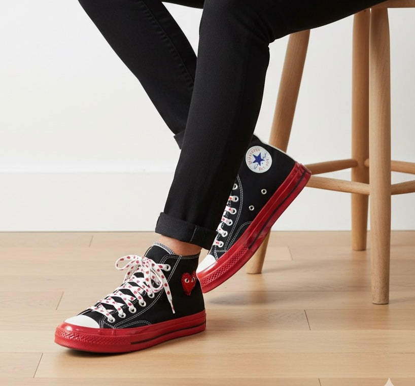 Zapatillas Converse “Comme des Garçons” customizadas