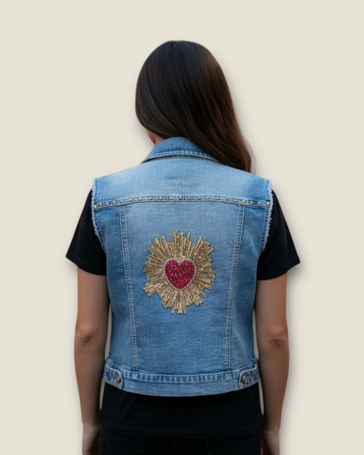 Chaleco vaquero Sagrado corazón