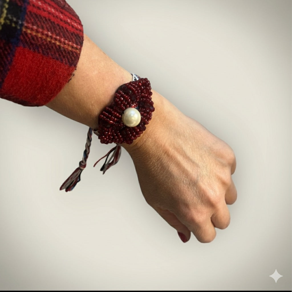 Pulsera Macramé Labios