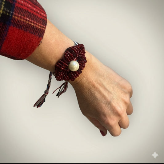 Pulsera Macramé Labios