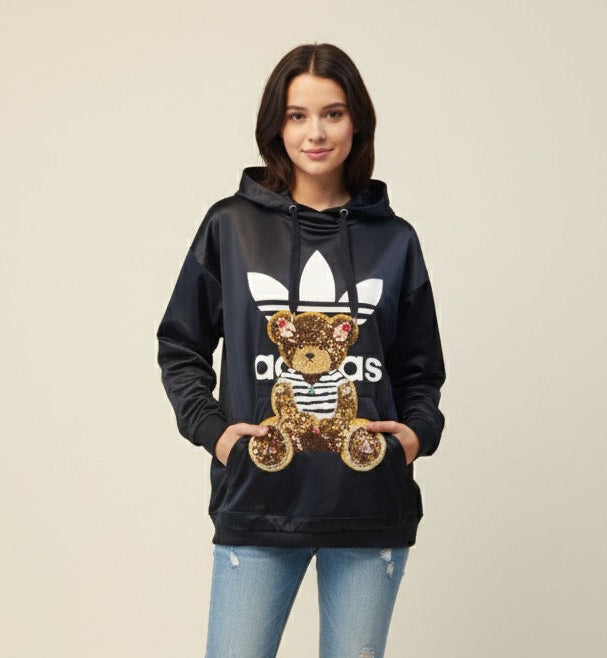 Sudadera Azul Marino con osito