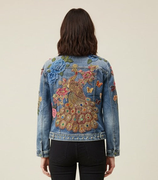 Chaqueta Vaquera Pavo Real