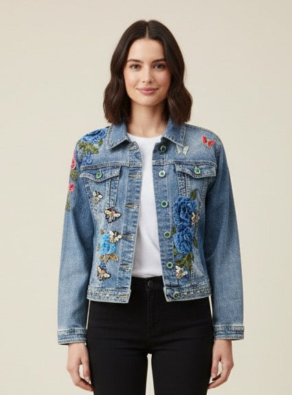 Chaqueta Vaquera Pavo Real