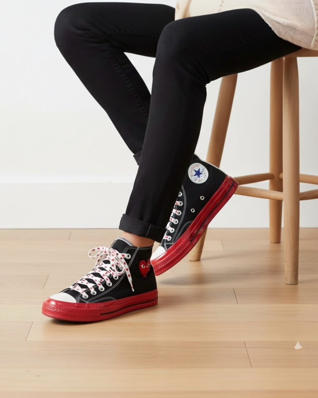 Zapatillas Converse “Comme des Garçons” customizadas